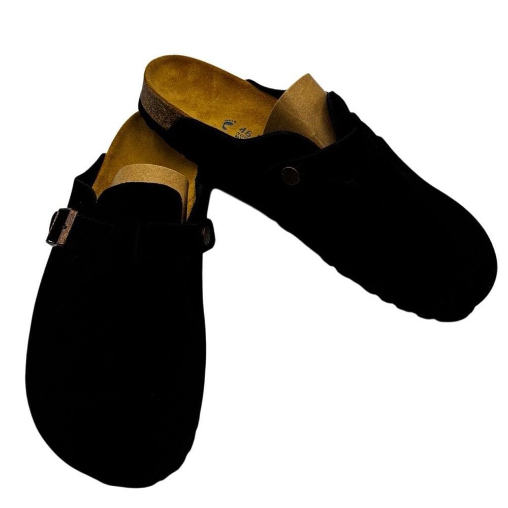 Birkenstock Men's Boston Soft Footbed Suede Leather Mules Clogs Size 13 (46)